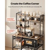 image:imageVEVOR Kitchen Bakers Rack with Power Outlets 236 x 157 x 551 Inch Microwave Stand with Builtin Power Strip amp 46 Ft Cord 8 SShaped Hooks for Dish Storage Spice Jars Coffee Bar Organization354 x 157 x 709
