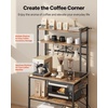 image:imageVEVOR Kitchen Bakers Rack with Power Outlets 236 x 157 x 551 Inch Microwave Stand with Builtin Power Strip amp 46 Ft Cord 8 SShaped Hooks for Dish Storage Spice Jars Coffee Bar Organization315 x 157 x 637