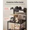 image:imageVEVOR Kitchen Bakers Rack with Power Outlets 236 x 157 x 551 Inch Microwave Stand with Builtin Power Strip amp 46 Ft Cord 8 SShaped Hooks for Dish Storage Spice Jars Coffee Bar Organization236 x 157 x 551