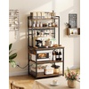 image:imageVEVOR Kitchen Bakers Rack with Power Outlets 236 x 157 x 551 Inch Microwave Stand with Builtin Power Strip amp 46 Ft Cord 8 SShaped Hooks for Dish Storage Spice Jars Coffee Bar Organization315 x 157 x 637