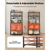 image:imageVEVOR Kitchen Bakers Rack with Power Outlets 236 x 157 x 551 Inch Microwave Stand with Builtin Power Strip amp 46 Ft Cord 8 SShaped Hooks for Dish Storage Spice Jars Coffee Bar Organization315 x 157 x 637