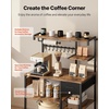 image:imageVEVOR Kitchen Bakers Rack with Power Outlets 236 x 157 x 551 Inch Microwave Stand with Builtin Power Strip amp 46 Ft Cord 8 SShaped Hooks for Dish Storage Spice Jars Coffee Bar Organization315 x 157 x 551