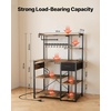 image:imageVEVOR Kitchen Bakers Rack with Power Outlets 236 x 157 x 551 Inch Microwave Stand with Builtin Power Strip amp 46 Ft Cord 8 SShaped Hooks for Dish Storage Spice Jars Coffee Bar Organization315 x 157 x 551