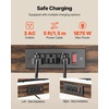 image:imageVEVOR Kitchen Bakers Rack with Power Outlets 236 x 157 x 551 Inch Microwave Stand with Builtin Power Strip amp 46 Ft Cord 8 SShaped Hooks for Dish Storage Spice Jars Coffee Bar Organization315 x 157 x 637