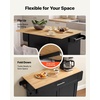 image:imageVEVOR Kitchen Island Cart with Storage 4228 in Wide Mobile Rolling Storage Island on Swivel Wheels with Drawer Storage Cabinet Drop Leaf Spice Rack Table for Home Dining Room White4228W dropleafBlack