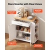 image:imageVEVOR Kitchen Island Cart with Storage 4228 in Wide Mobile Rolling Storage Island on Swivel Wheels with Drawer Storage Cabinet Drop Leaf Spice Rack Table for Home Dining Room White313WWhite