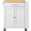 image:imageVEVOR Kitchen Island Cart with Storage 4228 in Wide Mobile Rolling Storage Island on Swivel Wheels with Drawer Storage Cabinet Drop Leaf Spice Rack Table for Home Dining Room White313WWhite