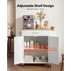 image:imageVEVOR Kitchen Island Cart with Storage 4228 in Wide Mobile Rolling Storage Island on Swivel Wheels with Drawer Storage Cabinet Drop Leaf Spice Rack Table for Home Dining Room White313WWhite
