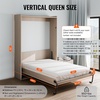 image:imageVEVOR Murphy Bed Kit Full Size Vertical Deluxe DIY Wall Bed Mechanical Hardware Kit Pneumatic Lever Heavy Duty Bed Frame Support Folding Cabinet Wall Bed Space Saving Design for GuestroomFull