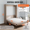 image:imageVEVOR Murphy Bed Kit Full Size Vertical Deluxe DIY Wall Bed Mechanical Hardware Kit Pneumatic Lever Heavy Duty Bed Frame Support Folding Cabinet Wall Bed Space Saving Design for GuestroomTwin