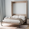 image:imageVEVOR Murphy Bed Kit Full Size Vertical Deluxe DIY Wall Bed Mechanical Hardware Kit Pneumatic Lever Heavy Duty Bed Frame Support Folding Cabinet Wall Bed Space Saving Design for GuestroomTwin