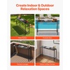 image:imageVEVOR Outdoor Bar Table 55 x 15 in Patio Bar Table Waterproof Top amp Sturdy Metal Frame Rectangle Counter Height Dining Tables Outdoor Furniture for Balcony Yard Hot Tub Poolside IndoorRectangle