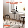 image:imageVEVOR Outdoor Bar Table 55 x 15 in Patio Bar Table Waterproof Top amp Sturdy Metal Frame Rectangle Counter Height Dining Tables Outdoor Furniture for Balcony Yard Hot Tub Poolside IndoorRound