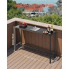 image:imageVEVOR Outdoor Bar Table 55 x 15 in Patio Bar Table Waterproof Top amp Sturdy Metal Frame Rectangle Counter Height Dining Tables Outdoor Furniture for Balcony Yard Hot Tub Poolside IndoorRectangle