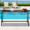 image:imageVEVOR Outdoor Bar Table 55 x 15 in Patio Bar Table Waterproof Top amp Sturdy Metal Frame Rectangle Counter Height Dining Tables Outdoor Furniture for Balcony Yard Hot Tub Poolside IndoorRectangle