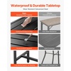 image:imageVEVOR Outdoor Bar Table 55 x 15 in Patio Bar Table Waterproof Top amp Sturdy Metal Frame Rectangle Counter Height Dining Tables Outdoor Furniture for Balcony Yard Hot Tub Poolside IndoorRectangle