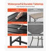 image:imageVEVOR Outdoor Bar Table 55 x 15 in Patio Bar Table Waterproof Top amp Sturdy Metal Frame Rectangle Counter Height Dining Tables Outdoor Furniture for Balcony Yard Hot Tub Poolside IndoorRectangle