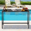 image:imageVEVOR Outdoor Bar Table 55 x 15 in Patio Bar Table Waterproof Top amp Sturdy Metal Frame Rectangle Counter Height Dining Tables Outdoor Furniture for Balcony Yard Hot Tub Poolside IndoorRectangle