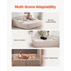 image:imageVEVOR Oversized Double Chaise Lounge 67 Boneless Cloud Sofa Soft Corduroy Floor Couch NoAssembly Lounge Chair for Living Room amp Bedroom Relaxing Beige