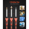 image:imageVEVOR Plastic Welding Kit 220W Plastic Welder Gun with 800PCS Hot Staples amp 56PCS Welding Rods Professional Hot Staple Welding Gun with LED Light Carrying Case for Kayak Toys Car Bumper Repair60W100W DualPower