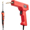 image:imageVEVOR Plastic Welding Kit 220W Plastic Welder Gun with 800PCS Hot Staples amp 56PCS Welding Rods Professional Hot Staple Welding Gun with LED Light Carrying Case for Kayak Toys Car Bumper Repair100W Gun  60 W100W Soldering Iron