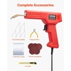 image:imageVEVOR Plastic Welding Kit 220W Plastic Welder Gun with 800PCS Hot Staples amp 56PCS Welding Rods Professional Hot Staple Welding Gun with LED Light Carrying Case for Kayak Toys Car Bumper Repair100W Gun