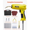 image:imageVEVOR Plastic Welding Kit 220W Plastic Welder Gun with 800PCS Hot Staples amp 56PCS Welding Rods Professional Hot Staple Welding Gun with LED Light Carrying Case for Kayak Toys Car Bumper Repair220W Gun with 800PCS