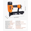 image:imageVEVOR Pneumatic Staple Gun 20 Gauge T50 Pneumatic Upholstery Stapler for 716 Crown 53258 Length Staples 70110 PSI Air Staple Gun for Woodworking Upholstering Fabric Crafts DIY Projectslarge