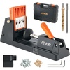 image:imageVEVOR Pocket Hole Jig Kit Adjustable and Easy to Use Pocket Hole Jig System with Step Drills Wrenches Drill Stop Rings Screws and Square Drive Bits Dual Scale Marks for DIY Carpentry ProjectsBlack