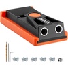 image:imageVEVOR Pocket Hole Jig Kit Adjustable and Easy to Use Pocket Hole Jig System with Step Drills Wrenches Drill Stop Rings Screws and Square Drive Bits Dual Scale Marks for DIY Carpentry ProjectsOrange