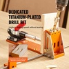 image:imageVEVOR Pocket Hole Jig Kit Adjustable and Easy to Use Pocket Hole Jig System with Step Drills Wrenches Drill Stop Rings Screws and Square Drive Bits Dual Scale Marks for DIY Carpentry ProjectsOrange