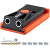 image:imageVEVOR Pocket Hole Jig Kit Adjustable and Easy to Use Pocket Hole Jig System with Step Drills Wrenches Drill Stop Rings Screws and Square Drive Bits Dual Scale Marks for DIY Carpentry ProjectsOrange