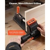 image:imageVEVOR Pocket Hole Jig Kit Adjustable and Easy to Use Pocket Hole Jig System with Step Drills Wrenches Drill Stop Rings Screws and Square Drive Bits Dual Scale Marks for DIY Carpentry ProjectsBlack