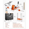 image:imageVEVOR Pocket Hole Jig Kit Adjustable and Easy to Use Pocket Hole Jig System with Step Drills Wrenches Drill Stop Rings Screws and Square Drive Bits Dual Scale Marks for DIY Carpentry ProjectsOrange