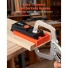 image:imageVEVOR Pocket Hole Jig Kit Adjustable and Easy to Use Pocket Hole Jig System with Step Drills Wrenches Drill Stop Rings Screws and Square Drive Bits Dual Scale Marks for DIY Carpentry ProjectsOrange