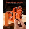 image:imageVEVOR Pocket Hole Jig Kit Adjustable and Easy to Use Pocket Hole Jig System with Step Drills Wrenches Drill Stop Rings Screws and Square Drive Bits Dual Scale Marks for DIY Carpentry ProjectsOrange