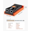 image:imageVEVOR Pocket Hole Jig Kit Adjustable and Easy to Use Pocket Hole Jig System with Step Drills Wrenches Drill Stop Rings Screws and Square Drive Bits Dual Scale Marks for DIY Carpentry ProjectsOrange