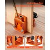 image:imageVEVOR Pocket Hole Jig Kit Adjustable and Easy to Use Pocket Hole Jig System with Step Drills Wrenches Drill Stop Rings Screws and Square Drive Bits Dual Scale Marks for DIY Carpentry ProjectsOrange