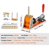 image:imageVEVOR Pocket Hole Jig Kit Adjustable and Easy to Use Pocket Hole Jig System with Step Drills Wrenches Drill Stop Rings Screws and Square Drive Bits Dual Scale Marks for DIY Carpentry ProjectsOrange