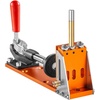 image:imageVEVOR Pocket Hole Jig Kit Adjustable and Easy to Use Pocket Hole Jig System with Step Drills Wrenches Drill Stop Rings Screws and Square Drive Bits Dual Scale Marks for DIY Carpentry ProjectsOrange