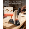 image:imageVEVOR Pocket Hole Jig Kit Adjustable and Easy to Use Pocket Hole Jig System with Step Drills Wrenches Drill Stop Rings Screws and Square Drive Bits Dual Scale Marks for DIY Carpentry ProjectsBlack