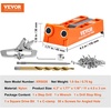 image:imageVEVOR Pocket Hole Jig Kit EasytoUse for Wood Projects Comes with Step Drills Stop Collars Hex Keys amp Driver Bits Features Dual Scales for DIY WoodworkingMini