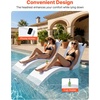 image:imageVEVOR Pool Lounge Chairs Set of 2 Chaise Lounger Water Weighted inPool Lounger Chairs for up to 9 Water Depths AntiFloating Patio Furniture with Cup Phone Holders for Sun Shelf amp Tanning Ledge