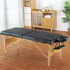 image:imageVEVOR Portable Massage Table 28 W 2 Folding Lightweight Massage Table 8Level Height Adjustable Salon Tattoo Bed Spa Table with Headrest Armrests Hand Pallet amp Carrying Bag 600LBS28inch600lbs