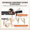 image:imageVEVOR Portable Massage Table 28 W 2 Folding Lightweight Massage Table 8Level Height Adjustable Salon Tattoo Bed Spa Table with Headrest Armrests Hand Pallet amp Carrying Bag 600LBS30inch750lbs