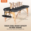 image:imageVEVOR Portable Massage Table 28 W 2 Folding Lightweight Massage Table 8Level Height Adjustable Salon Tattoo Bed Spa Table with Headrest Armrests Hand Pallet amp Carrying Bag 600LBS30inch750lbs