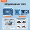 image:imageVEVOR Portable Paint Booth Larger Spray Tent with Builtin Floor amp Mesh Screen Windproof Hooks for Furniture DIY Hobby Tool 75x52x52ft Spray Paint Shelter30x16x12Ft
