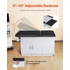 image:imageVEVOR Pro Medical Exam Table Medical Examination Bed with Adjustable Backrest Physical Therapy Exam Table with Locking Cabinet 2 Drawers Paper Roll Dispenser Step Stool amp Leg Rest 500LBS Loading