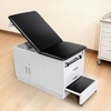 image:imageVEVOR Pro Medical Exam Table Medical Examination Bed with Adjustable Backrest Physical Therapy Exam Table with Locking Cabinet 2 Drawers Paper Roll Dispenser Step Stool amp Leg Rest 500LBS Loading