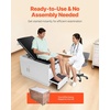 image:imageVEVOR Pro Medical Exam Table Medical Examination Bed with Adjustable Backrest Physical Therapy Exam Table with Locking Cabinet 2 Drawers Paper Roll Dispenser Step Stool amp Leg Rest 500LBS Loading